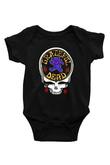 Grateful Dead Baskılı Siyah Bebek Body - Zıbın