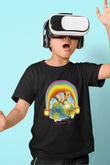 Grateful Dead Baskılı Siyah Unisex Çocuk Tişört