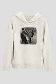 Grateful Dead Baskılı Unisex Beyaz Hoodie