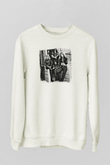Grateful Dead Baskılı Unisex Beyaz Sweatshirt