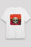 Grateful Dead Baskılı Unisex Beyaz Tişört