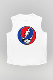 Grateful Dead Beyaz Unisex Kolsuz Tişört
