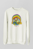 Grateful Dead Beyaz Unisex Sweatshirt
