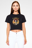 Grateful Dead Siyah Crop Top Tişört