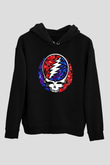 Grateful Dead Siyah Unisex Kapüşonlu Sweatshirt