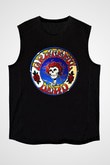 Grateful Dead Siyah Unisex Kolsuz Tişört