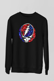Grateful Dead Siyah Unisex Sweatshirt
