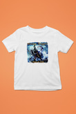 Grave Digger Baskılı Unisex Beyaz Çocuk Tişört