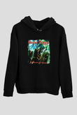 Grave Digger Baskılı Unisex Siyah Hoodie