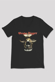 Grave Digger Siyah Unisex V Yaka Tişört