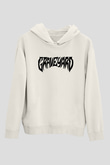 Graveyard Beyaz Unisex Kapüşonlu Sweatshirt