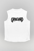 Graveyard Beyaz Unisex Kolsuz Tişört