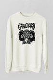 Graveyard Beyaz Unisex Sweatshirt