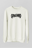 Graveyard Beyaz Unisex Sweatshirt