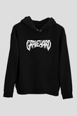 Graveyard Siyah Unisex Kapüşonlu Sweatshirt
