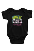 Green Day Baskılı Unisex Siyah Bebek Body - Zıbın