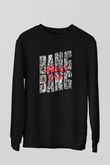 Green Day Baskılı Unisex Siyah Sweatshirt