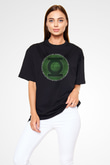 Green Lantern Siyah Unisex Oversize Tişört