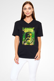 Green Lantern Siyah Unisex  V Yaka Tişört