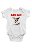 Gremlins Baskılı Beyaz Unisex Bebek Body - Zıbın