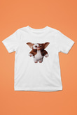 Gremlins Baskılı Beyaz Unisex Çocuk Tişört