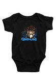 Gremlins Baskılı Siyah Bebek Body - Zıbın