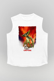 Gremlins Beyaz Unisex Kolsuz Tişört