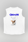 Gremlins Beyaz Unisex Kolsuz Tişört