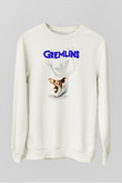 Gremlins Beyaz Unisex Sweatshirt