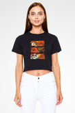 Gremlins Gremlinler Siyah Crop Top Tişört
