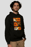 Gremlins Gremlinler Siyah Unisex Kapüşonlu Sweatshirt