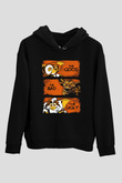 Gremlins Gremlinler Siyah Unisex Kapüşonlu Sweatshirt