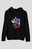 Gremlins Gremlinler Siyah Unisex Kapüşonlu Sweatshirt
