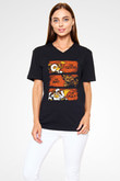 Gremlins Gremlinler Siyah Unisex V Yaka Tişört