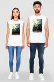 Guild Wars Beyaz Unisex Kolsuz Tişört