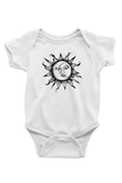 Güneş Baskılı Beyaz Unisex Bebek Body - Zıbın