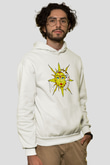 Güneş Beyaz Unisex Hoodie