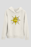 Güneş Beyaz Unisex Hoodie