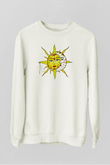 Güneş Beyaz Unisex Sweatshirt