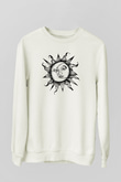 Güneş Beyaz Unisex Sweatshirt