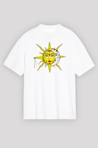 Güneş Beyaz Unisex Tişört T-Shirt - TişörtFabrikası