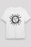 Güneş Beyaz Unisex Tişört T-Shirt - TişörtFabrikası