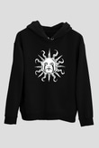 Güneş Siyah Unisex Hoodie