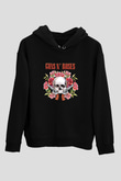 Guns N' Roses Baskılı Unisex Siyah Hoodie