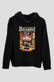 Guns N Roses Baskılı Unisex Siyah Hoodie