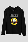 Guns N' Roses Baskılı Unisex Siyah Hoodie