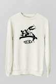 Güreş Beyaz Unisex Sweatshirt