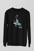Güreş - Wrestle Baskılı Unisex Siyah Sweatshirt
