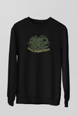 Guttural Slug Baskılı Unisex Siyah Sweatshirt