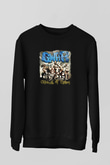 Gwar Baskılı Unisex Siyah Sweatshirt